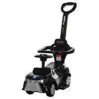 купить Детская каталка-толокар 2в1 BAMBI M 3593-2 Lexus родительская ручка подставка для ног (черная)