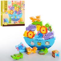 купить Деревянная игрушка для развития MD 1016 корабль с животными