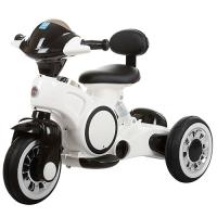 купить Мотоцикл M 3296L-1 трехколесный МР3, USB и кожаным сиденьем (белый)