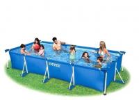 купить Семейный бассейн каркасный прямоугольный (240х450 см.) Rectangular Intex Frame Pool 58982