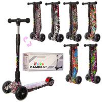 купить Самокат для детей iTrike JR 3-060-7 три колеса складной (руль 73-86 см)