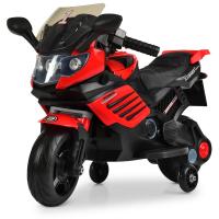 купить Детский мотоцикл Bambi M 3582EL-3 колеса ЕВА и кожаное сиденье (красный)