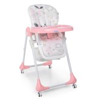 купить Складной стульчик для кормления Bambi M 3233 Lamb Light Pink на колесиках (овечки светло-розовый)
