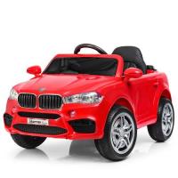 купить Электромобиль для детей джип BMW M 3180EBLR-3 два мотора (красный)