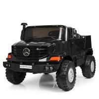 купить Детский джип Mercedes Zetros M 3990EBLR-2 с кожаным сиденьем (черный)