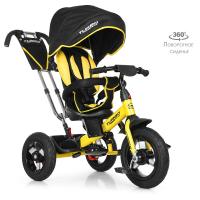 купить Колясочный велосипед TurboTrike M 4059-1 с поворотным сиденьем (желто-черный)