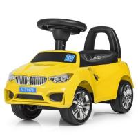 купить Каталка-толокар машинка для детей Bambi BMW M 3147B(MP3)-6 с багажником (желтая)