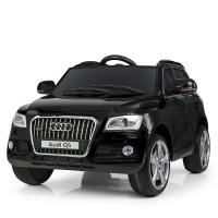 купить Детский электроджип Audi Q5 M 3448EBLR-2 с кожаным сиденьем (черный)