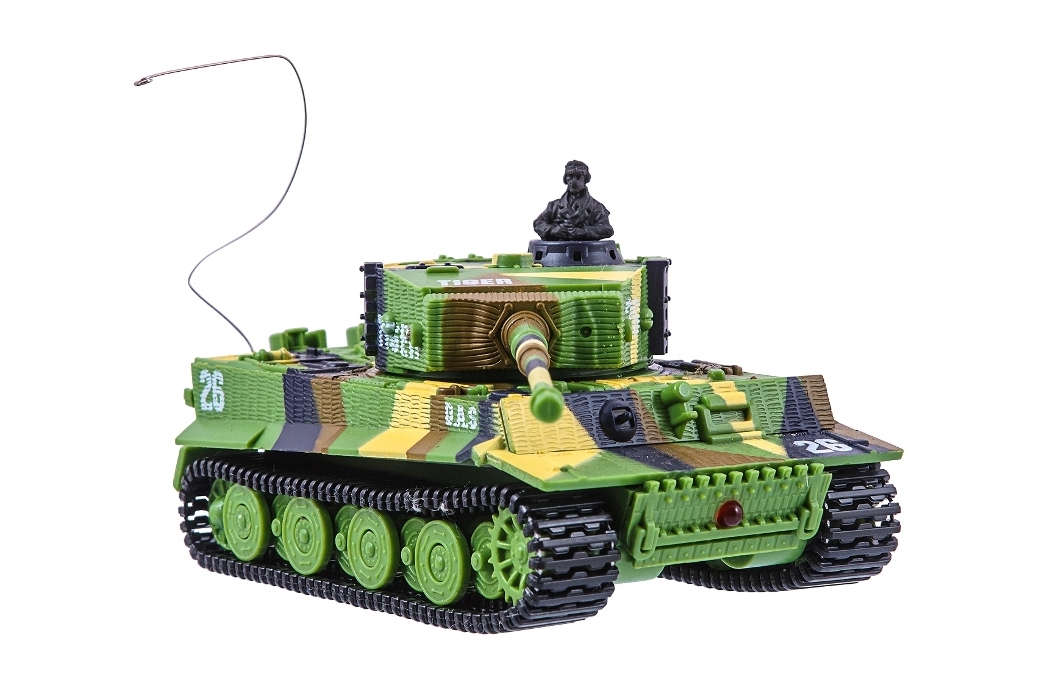 фото Танк микро р/у 1:72 Tiger со звуком (хаки зеленый)