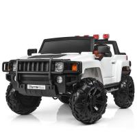 купить Детский джип Hummer Bambi M 3830EBLR-1 с кожаным сиденьем (белый)