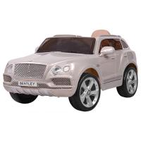 купить Детский электромобиль джип Bentley JJ2158EBLRS-11 с кожаным сиденьем (серебряный)