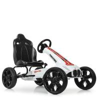 купить Детский педальный карт Bambi M 5393E-1 с колесами ЕВА (белый)