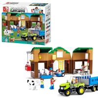 купить Детский конструктор SLUBAN M38-B0561 ферма трактор (512 деталей)