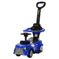 купить Детская каталка-толокар 2в1 BAMBI M 3593-4 Лексус родительская ручка подставка для ног (синяя)