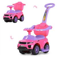купить Детский толокар 2в1 с родительской ручкой Range Rover HZ614W-8 с багажником (розовый)