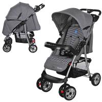 купить Коляска для детей BAMBI M 3408-11 прогулочная книжка (серая)