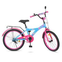 купить Двухколесный велосипед для девочек 20 дюймов Profi T2064 Original girl (голубо-розовый)