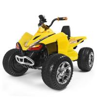 купить Детский квадроцикл Bambi M 3620EL-6 колеса EVA и кожаное сиденье (желтый)