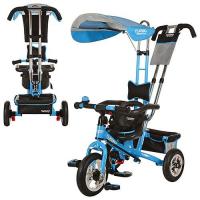 купить Трехколесный велосипед Turbotrike М 5378-2 надувные колеса (голубой)