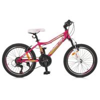купить Спортивный велосипед 20 дюймов Profi G20CARE A20.1 алюминиевая рама 12" Shimano (розовый)