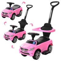 купить Детская каталка-толокар BAMBI M 3503C-8 с родительской ручкой (розовый)
