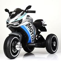 купить Детский мотоцикл Bambi M 4053LS-11 свет колес кожаное сиденье и автопокраска (серый)