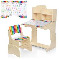 купить Парта-растишка для детей Bambi B 2071-77-1 Карандаши со стульчиком (светлый венге)