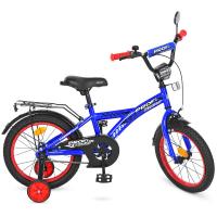 купить Двухколесный велосипед для детей 14 дюймов Profi T1433 Racer (синий)