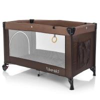 купить Детский манеж Bambi M 3696-4 игровой вход и карман (коричневый)