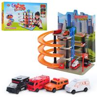купить Гараж-паркинг для машин Joy Toy 4 уровня 0848  «Мега парковка» +4 служебные машинки
