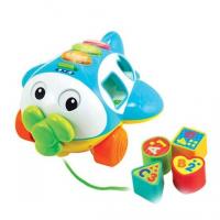 купить Развивающая игрушка каталка WinFun 1505-07 самолет-сортер