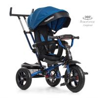 купить Трехколесный велосипед для детей TurboTrike M 4058-10 поворотный со светом (синий индиго)