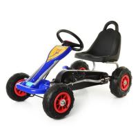 купить Железный педальный карт Bambi M 1564-4 с надувными колесами (синий)