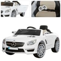 купить Электромобиль для детей Mercedes M 3283 EBLR-1 колеса EVA (белый)