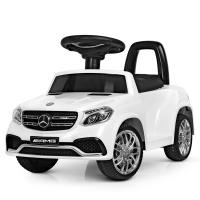 купить Детская электромашинка Mercedes GLS63 AMG M 4065EBLR-1 с кожаным сиденьем (белая)