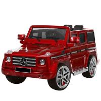 купить Электромобиль джип Мерседес Гелендваген G 55 EBLRS-3 с кожаным сиденьем (красный)