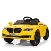 купить Детский автомобиль BMW M 3293EBLR-6 с кожаным сиденьем (желтый)