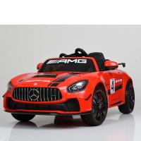 купить Спортивный детский электрокар Mercedes AMG M 4050EBLR-3 кожаное сиденье (красный)