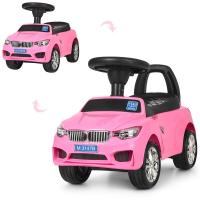 купить Каталка-толокар машинка для детей Bambi BMW M 3147B(MP3)-8 с багажником (розовая)