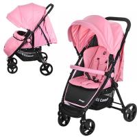 купить Коляска для детей  M 3435-8 PREGO прогулочная с глубокой крышей (розово-черный)