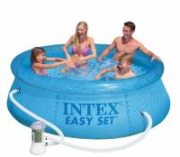 купить Голубой круглый надувной бассейн Intex 54912 c фильтром (244 х 76 см)