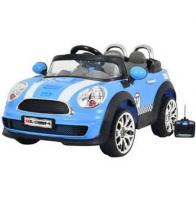 купить Детский электромобиль SL-D 1688 R 4 Mini Cooper с пультом радиоуправления (синий)