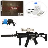 купить Автомат MP5 для детей 306-2 водяные пули свет лазер очки (88см)