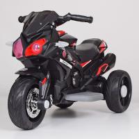 купить Детский электромотоцикл Bambi M 3991E-2 с колесами ЕВА (черный)