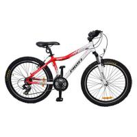 купить Спортивный велосипед Profi 24 дюйма XM241B начинка Shimano (красно-белый)