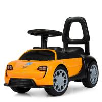 купить Детская каталка-толокар Porsche Sport 9788-6 с багажником под сиденьем (оранжевая)
