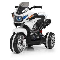 купить Мотоцикл для детей Bambi M 3928L-1 светящиеся колеса и корпус (белый)