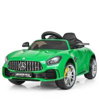 купить Детский спорткар Mercedes AMG M 3904EBLR-5 кожаный руль и сиденье (зеленый)