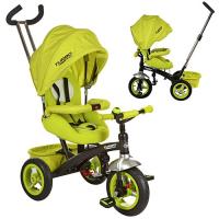 купить Трехколесный велосипед колясочного типа Turbotrike M 3195-2A с резиновыми колесами (зеленый)