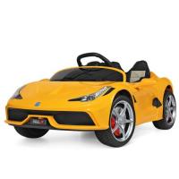 купить Детский спортивный электромобиль Bambi M 3661EBLR-6 с пультом и кожаным сиденьем (желтый)